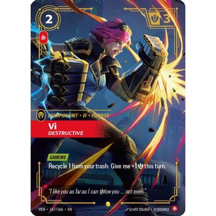 Vi - Destructive (Overnumbered) (167/166) - Vendetta Foil