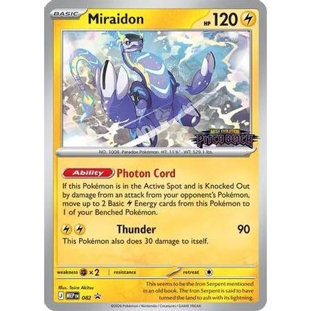 Miraidon - 082 (Pitch Black Stamped) 82 - ME Mega Evolution Promo Holofoil