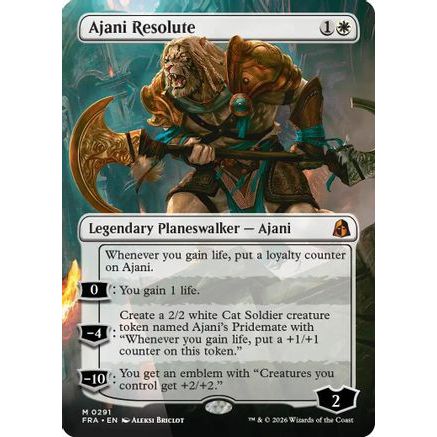 Ajani Resolute (Borderless) (FRA-291) - Reality Fracture