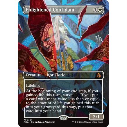 Enlightened Confidant (Borderless) (0321) (FRA-321) - Reality Fracture Foil