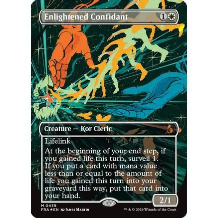 Enlightened Confidant (Borderless) (0439) (FRA-439) - Reality Fracture Foil