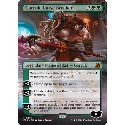 Garruk, Curse Breaker (Borderless) (FRA-314) - Reality Fracture Foil