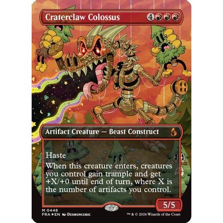 Craterclaw Colossus (Borderless) (0446) (FRA-446) - Reality Fracture Foil