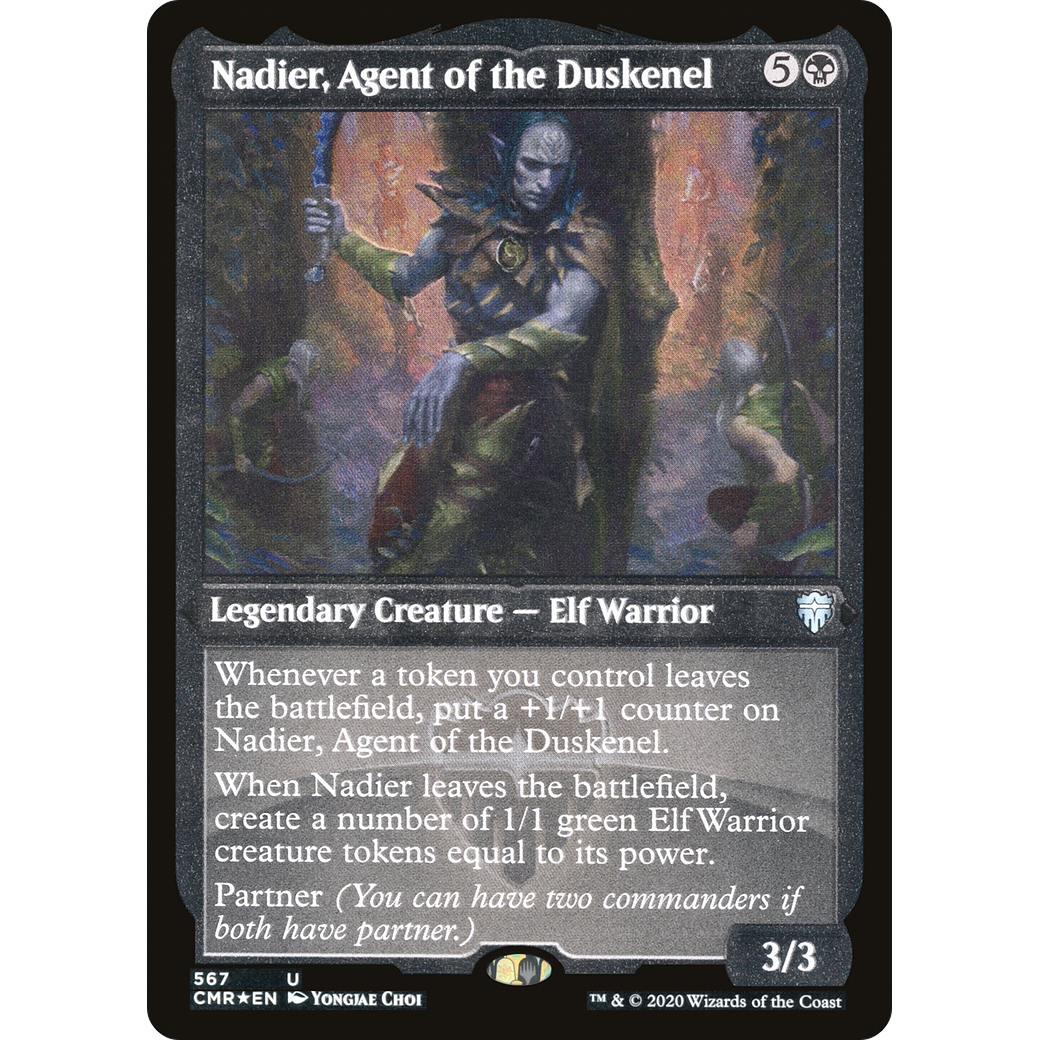 Nadier, Agent of the Duskenel (Foil Etched) (CMR-567) - Commander Legends Foil