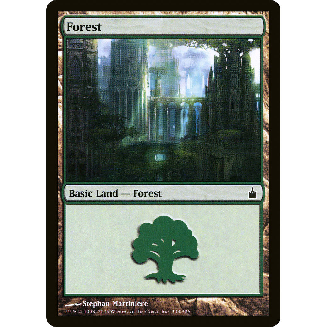 Forest (303) (RAV-303) - Ravnica: City of Guilds