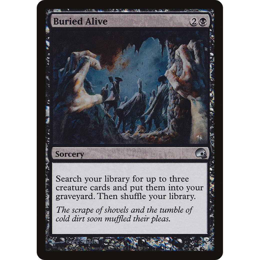 Buried Alive (GRV-020) - Premium Deck Series: Graveborn Foil