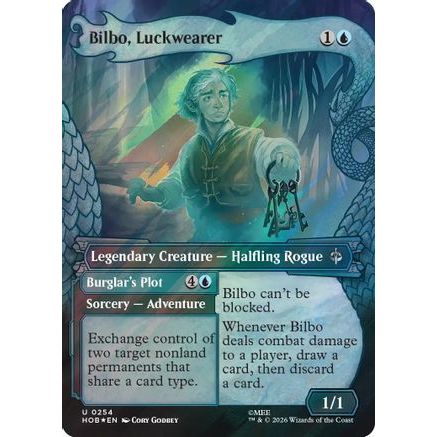 Bilbo, Luckwearer (Showcase) (Surge Foil) (HOB-254) - The Hobbit Foil
