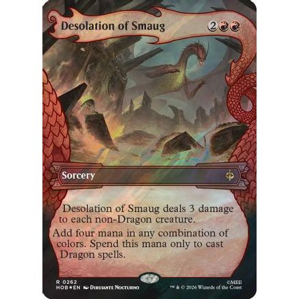 Desolation of Smaug (Showcase) (Surge Foil) (HOB-262) - The Hobbit Foil