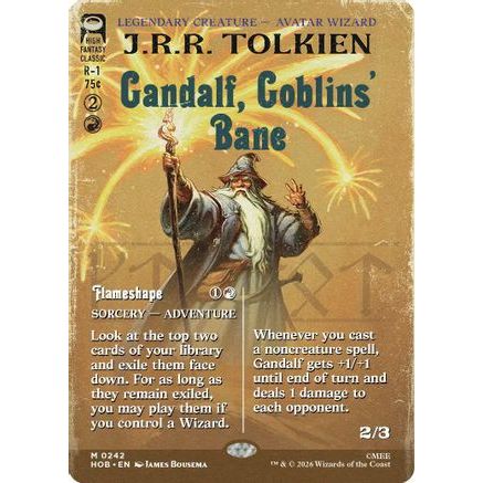 Gandalf, Goblins' Bane (Borderless) (HOB-242) - The Hobbit