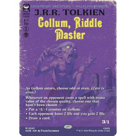 Gollum, Riddle Master (Borderless) (HOB-241) - The Hobbit Foil