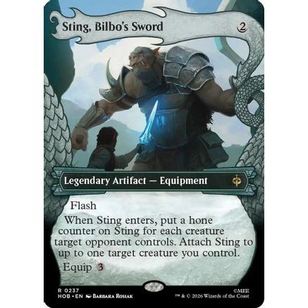 Sting, Bilbo's Sword (Showcase) (HOB-237) - The Hobbit Foil