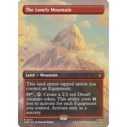 The Lonely Mountain (Borderless) (0207) (HOB-207) - The Hobbit