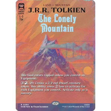 The Lonely Mountain (Borderless) (Surge Foil) (HOB-284) - The Hobbit Foil