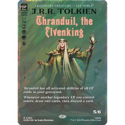 Thranduil, the Elvenking (Borderless) (Surge Foil) (HOB-282) - The Hobbit Foil