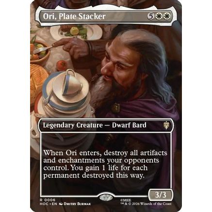Ori, Plate Stacker (Borderless) (HOC-006) - The Hobbit: Eternal-Legal Foil