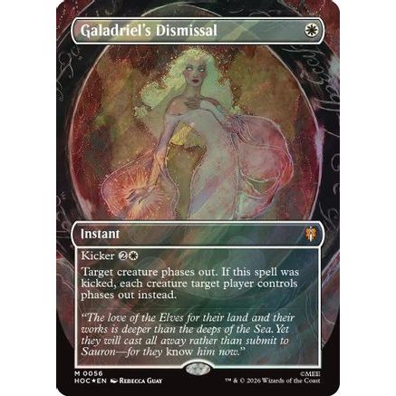 Galadriel's Dismissal (Borderless) (Surge Foil) (HOC-056) - The Hobbit: Eternal-Legal Foil