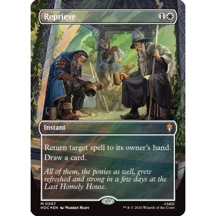 Reprieve (Borderless) (Surge Foil) (HOC-057) - The Hobbit: Eternal-Legal Foil