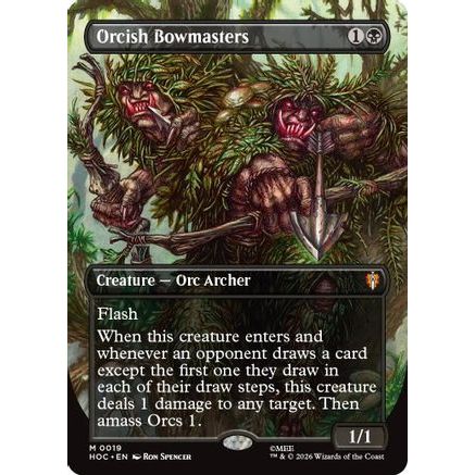 Orcish Bowmasters (Borderless) (HOC-019) - The Hobbit: Eternal-Legal Foil