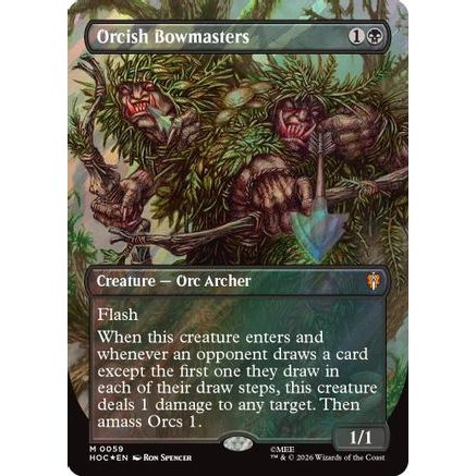 Orcish Bowmasters (Borderless) (Surge Foil) (HOC-059) - The Hobbit: Eternal-Legal Foil