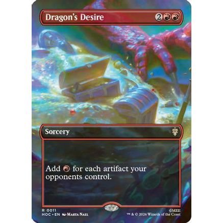 Dragon's Desire (Borderless) (HOC-011) - The Hobbit: Eternal-Legal