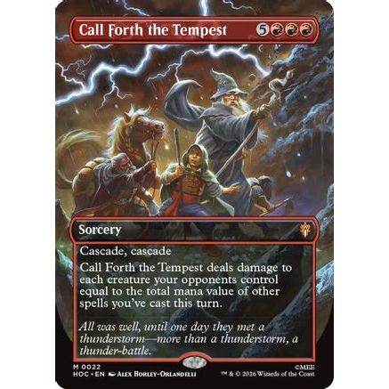 Call Forth the Tempest (Borderless) (HOC-022) - The Hobbit: Eternal-Legal