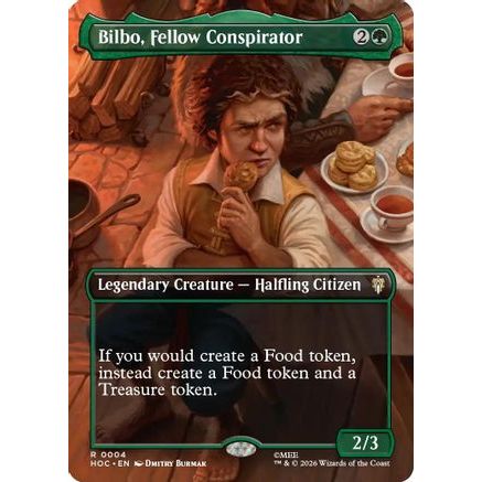Bilbo, Fellow Conspirator (Borderless) (HOC-004) - The Hobbit: Eternal-Legal Foil