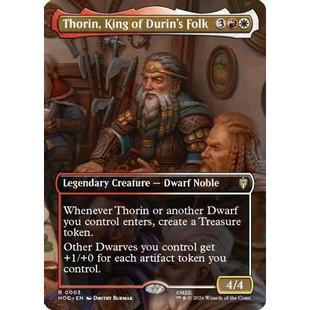 Thorin, King of Durin's Folk (Borderless) (HOC-003) - The Hobbit: Eternal-Legal