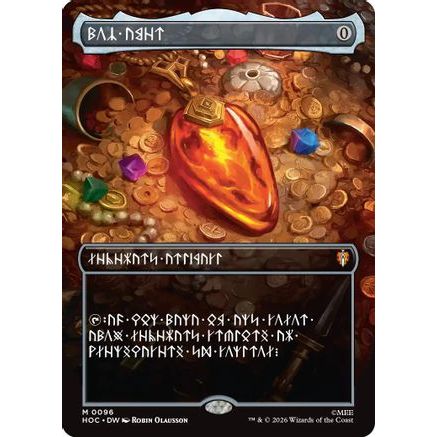 Mox Amber (Borderless) (Dwarvish) (HOC-096) - The Hobbit: Eternal-Legal Foil