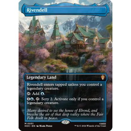 Rivendell (Borderless) (HOC-051) - The Hobbit: Eternal-Legal Foil