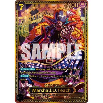 Marshall.D.Teach (ST27-005) (SP) (ST27-005) - The World's Strongest Warriors Foil