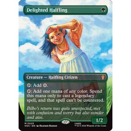 Delighted Halfling (Borderless) (HOC-025) - The Hobbit: Eternal-Legal