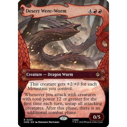 Desert Were-Worm (Showcase) (HOB-225) - The Hobbit Foil