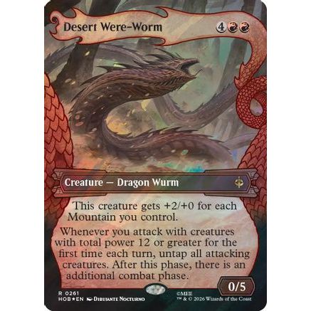 Desert Were-Worm (Showcase) (Surge Foil) (HOB-261) - The Hobbit Foil