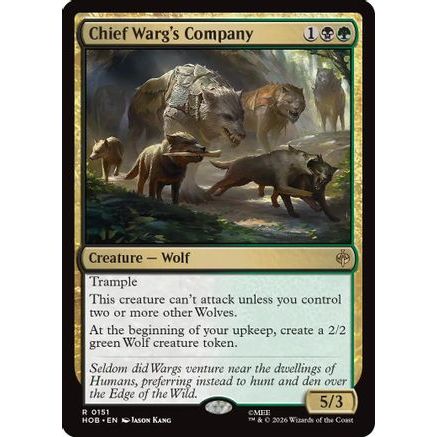 Chief Warg's Company (HOB-151) - The Hobbit Foil