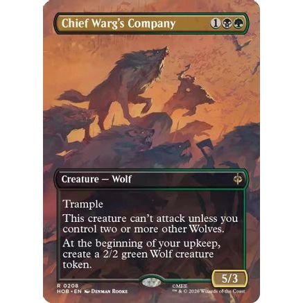 Chief Warg's Company (Borderless) (HOB-208) - The Hobbit Foil