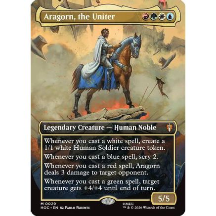 Aragorn, the Uniter (Borderless) (HOC-029) - The Hobbit: Eternal-Legal