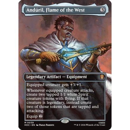 Anduril, Flame of the West (Borderless) (HOC-039) - The Hobbit: Eternal-Legal