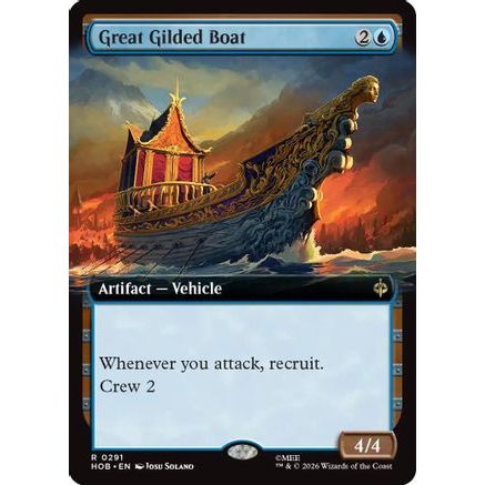 Great Gilded Boat (Extended Art) (HOB-291) - The Hobbit Foil
