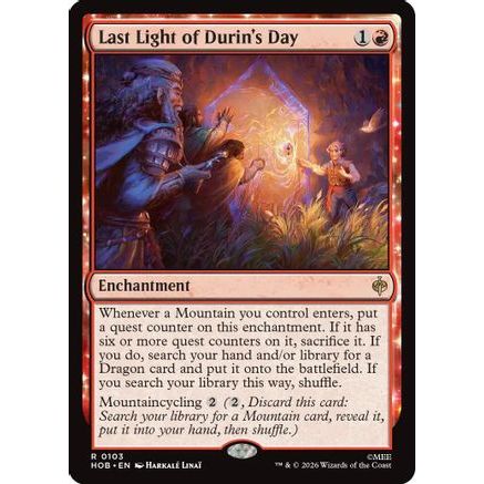Last Light of Durin's Day (HOB-103) - The Hobbit Foil