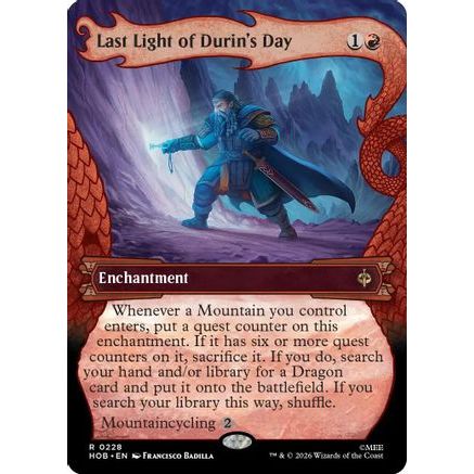 Last Light of Durin's Day (Showcase) (HOB-228) - The Hobbit Foil