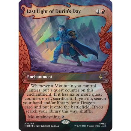 Last Light of Durin's Day (Showcase) (Surge Foil) (HOB-264) - The Hobbit Foil