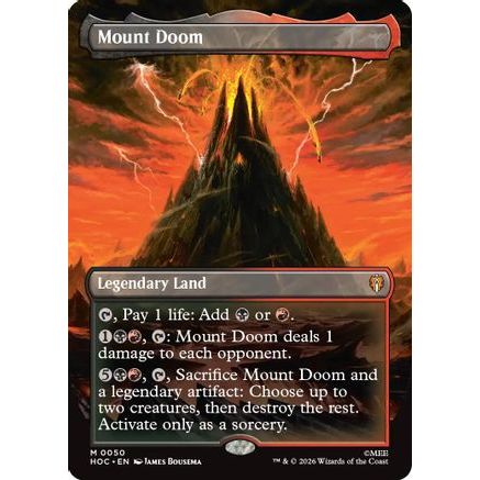 Mount Doom (Borderless) (HOC-050) - The Hobbit: Eternal-Legal