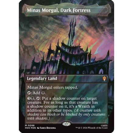 Minas Morgul, Dark Fortress (Borderless) (Surge Foil) (HOC-088) - The Hobbit: Eternal-Legal Foil