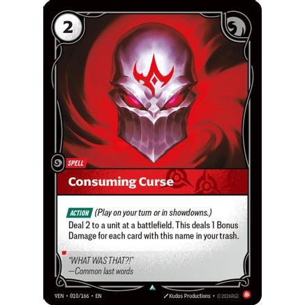 Consuming Curse (010/166) - Vendetta Foil