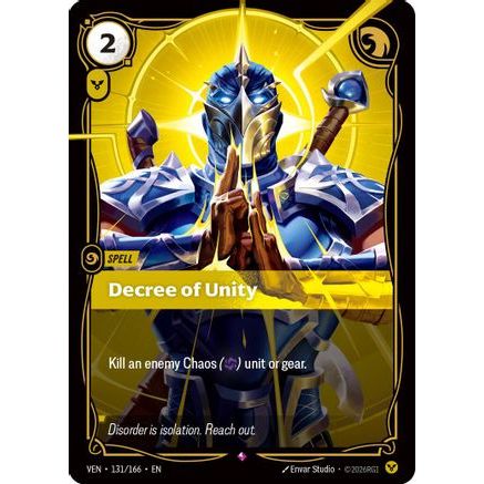 Decree of Unity (131/166) - Vendetta Foil
