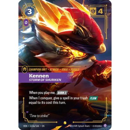 Kennen - Storm of Shuriken (Alternate Art) (113a/166) - Vendetta Foil