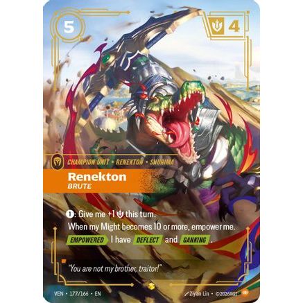 Renekton - Brute (Overnumbered) (177/166) - Vendetta Foil