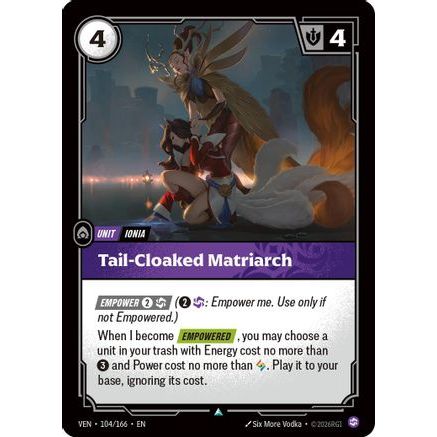 Tail-Cloaked Matriarch (104/166) - Vendetta Foil