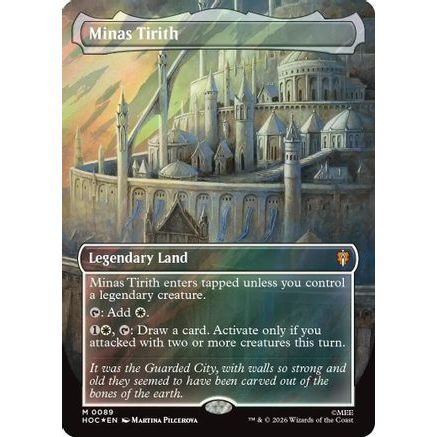 Minas Tirith (Borderless) (Surge Foil) (HOC-089) - The Hobbit: Eternal-Legal Foil