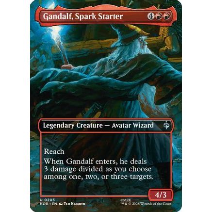 Gandalf, Spark Starter (Borderless) (HOB-203) - The Hobbit Foil